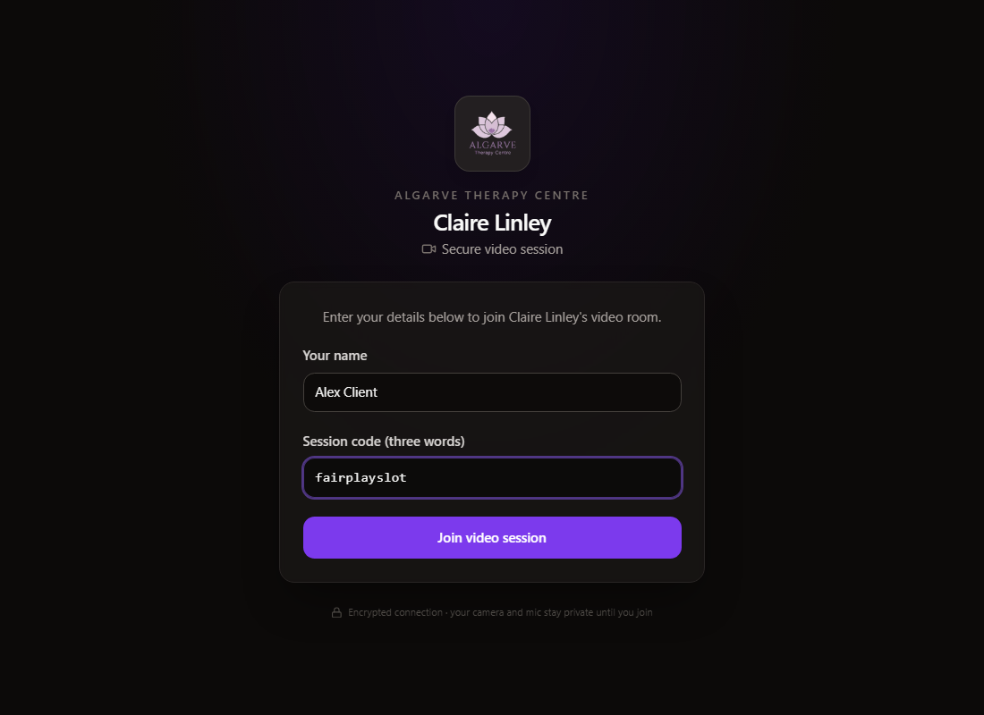 Client join page